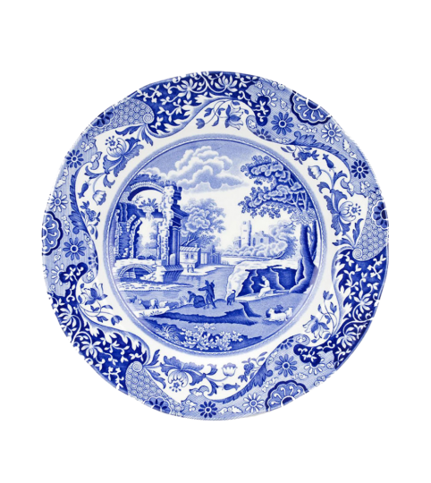 Blue Italian Dinner Plate, Set Of 4