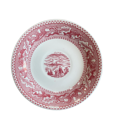 Memory Lane Pink Saucers From Royal