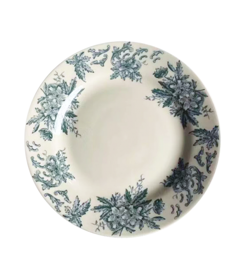 Antique Floral Plate